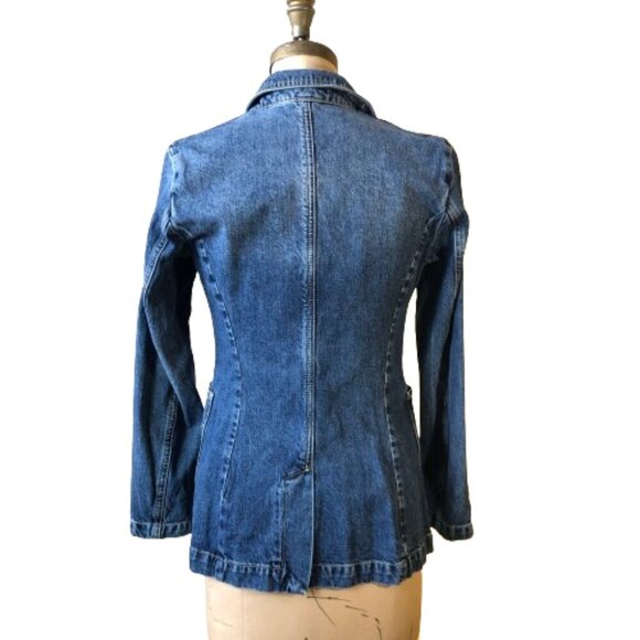 Vintage Y2K United Color of Benetton denim jacket blazer - Picture 2 of 16